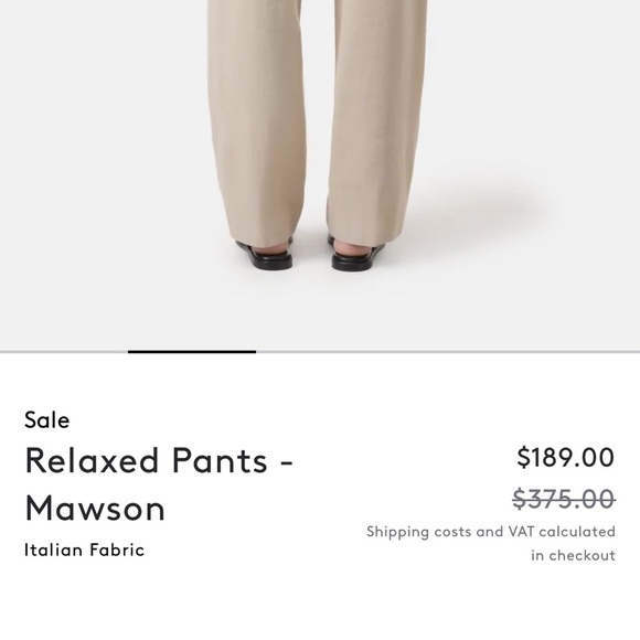 Closed Mawson Relaxed Pants Italian Fabric Soft Beige Size 26 (S) - Picture 3 of 13
